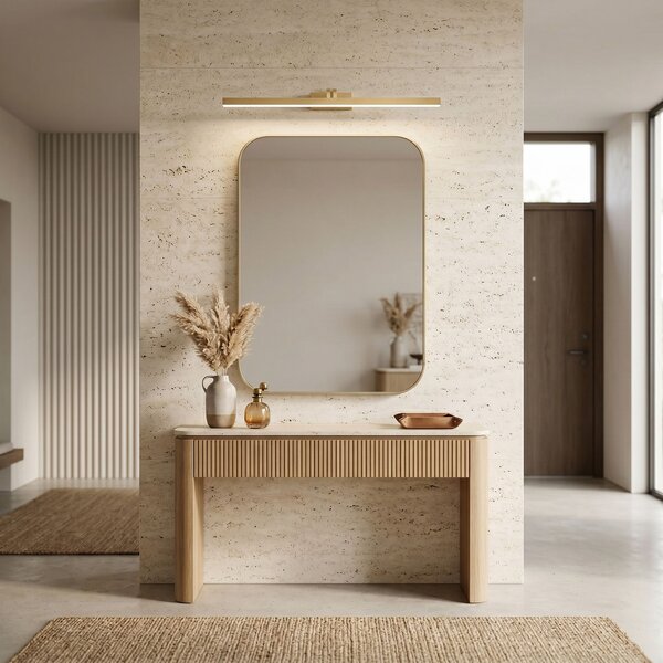 Bathroom LED wall sconce SWE009-1W 73cm BRUSH GOLD