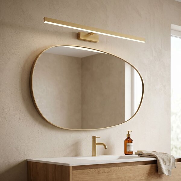 Bathroom LED wall sconce SWE009-1W 73cm BRUSH GOLD