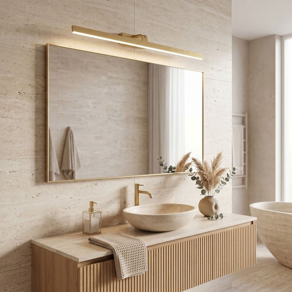 Bathroom LED wall sconce SWE009-1W 73cm BRUSH GOLD