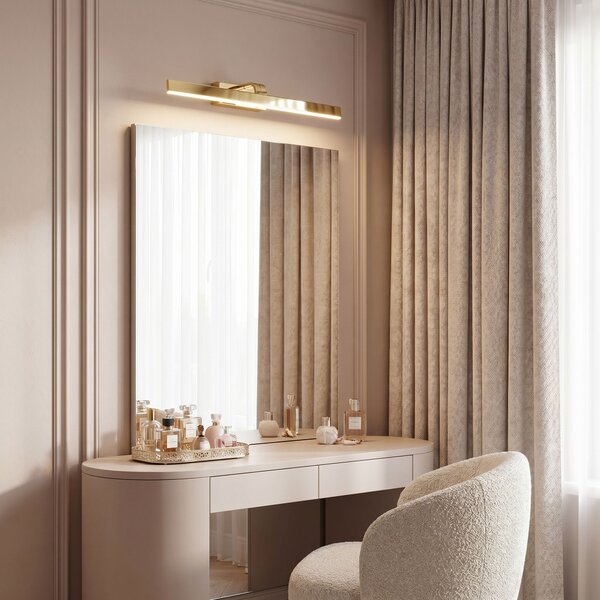 Bathroom LED wall sconce SWE005-1W 58cm GOLD