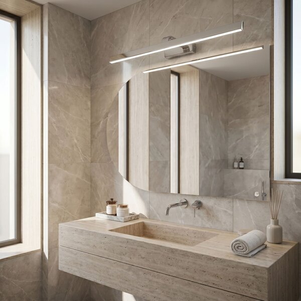 Bathroom LED wall sconce SWE003-1W 73cm CHROME