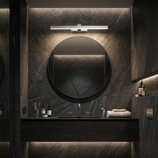 Bathroom LED wall sconce SWE002-1W 58cm CHROME