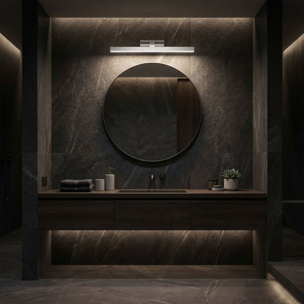 Bathroom LED wall sconce SWE001-1W 43cm CHROME