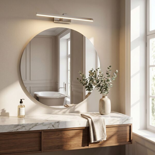 Bathroom LED wall sconce SWE002-1W 58cm CHROME