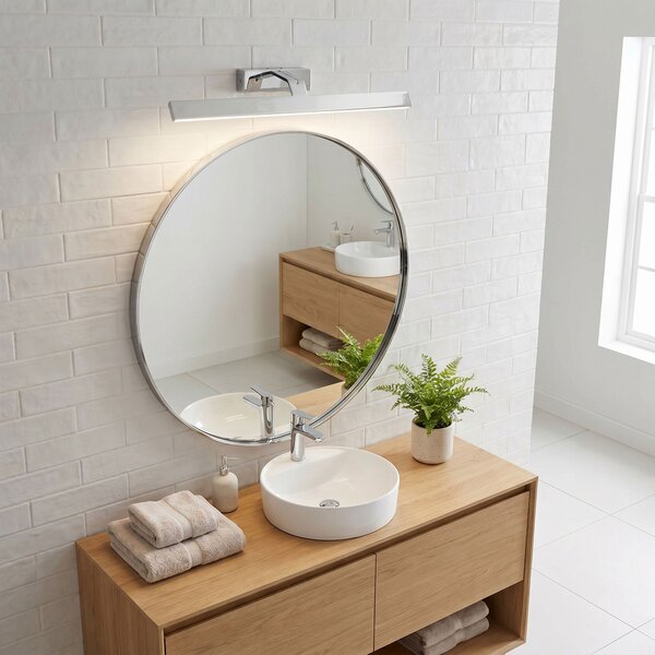 Bathroom LED wall sconce SWE002-1W 58cm CHROME