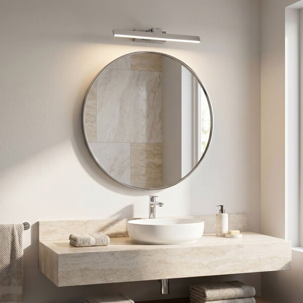 Bathroom LED wall sconce SWE001-1W 43cm CHROME