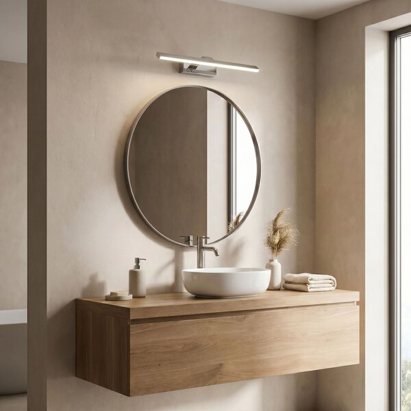 Bathroom LED wall sconce SWE001-1W 43cm CHROME