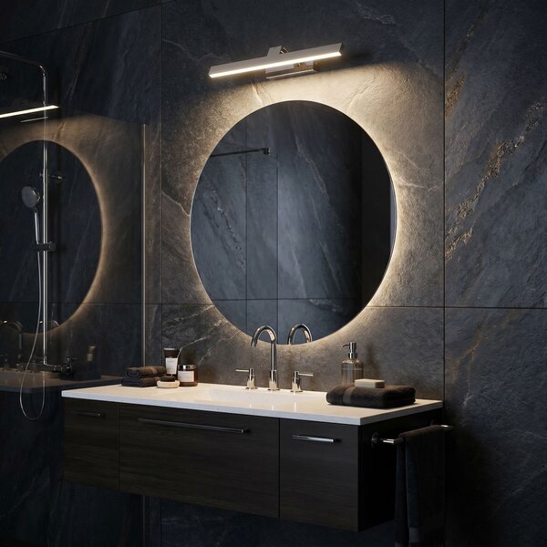 Bathroom LED wall sconce SWE001-1W 43cm CHROME