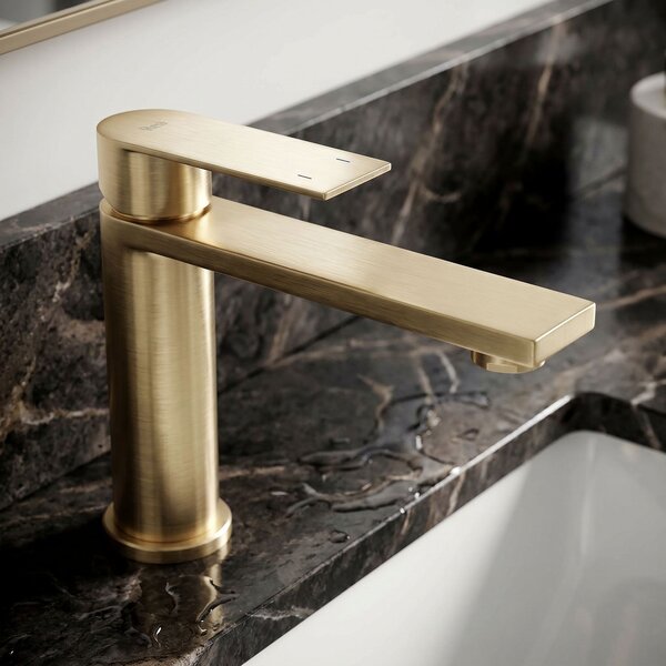 Bathroom faucet Rea Hunter Brush Gold Low