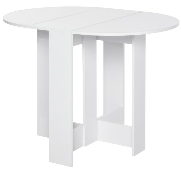 HOMCOM Folding Drop Leaf Dining Table Foldable Bar Table for Small Kitchen,Dining Room Aosom UK