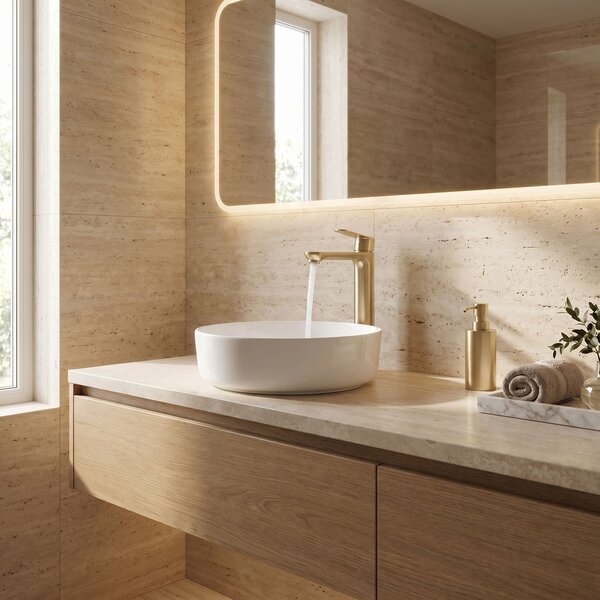 Bathroom faucet Rea Logan Brush Nickel