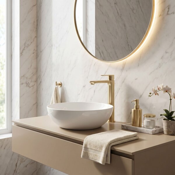 Bathroom faucet Rea Logan Brush Nickel