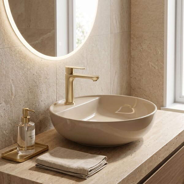 Bathroom faucet Rea Logan Brush Gold
