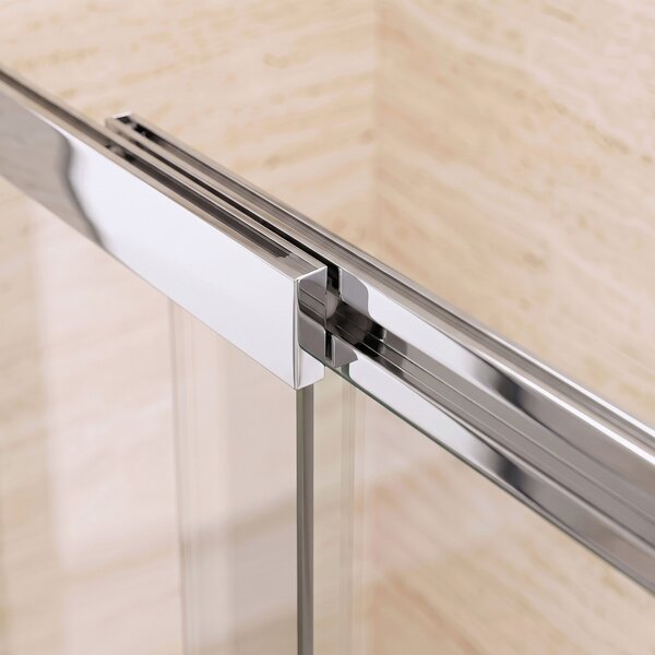 Sliding bathtub screen REA Dario Chrome 80