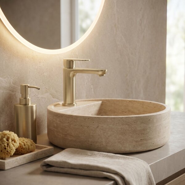 Bathroom faucet Rea Logan Brush Gold