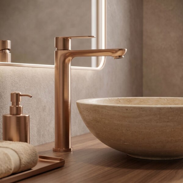 Bathroom faucet Rea Logan Brush Copper