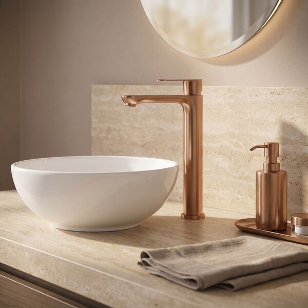 Bathroom faucet Rea Logan Brush Copper
