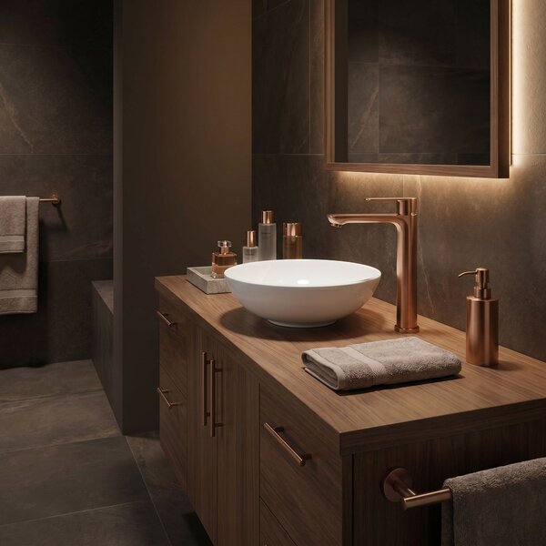 Bathroom faucet Rea Logan Brush Copper