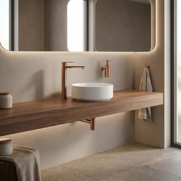 Bathroom faucet Rea Logan Brush Copper