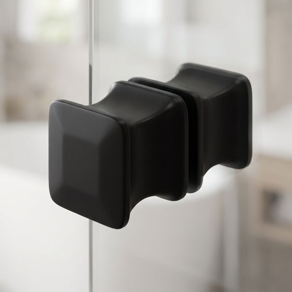 Shower door handle Rea 04 Black