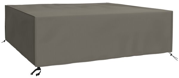 Outsunny Patio Furniture Protector: Weatherproof 600D Oxford Cover for Large Square Sets, 230 x 230 x 70cm, Grey Aosom UK