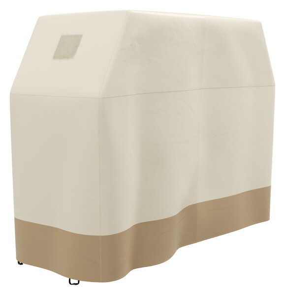 Outsunny Protective Grill Cover, 66W x 152L cm, PU Coated for Waterproof Protection, Beige Aosom UK