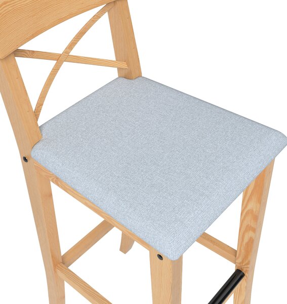 Cover for Ingolf bar chair with upholstered seat