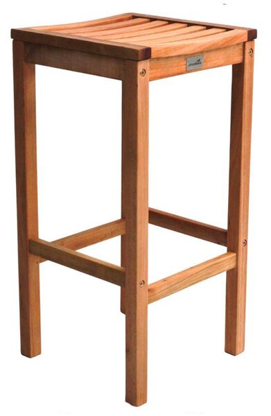 Marfa Natural Wooden High Stools Without Back In Pair