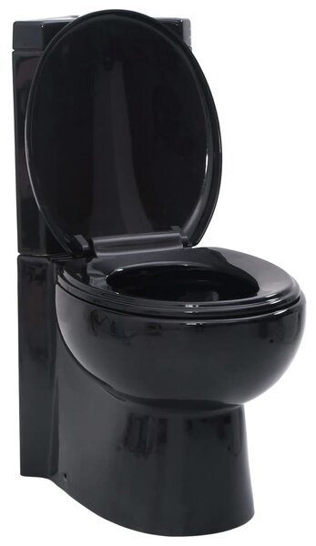 WC Ceramic Toilet Bathroom Corner Toilet Black