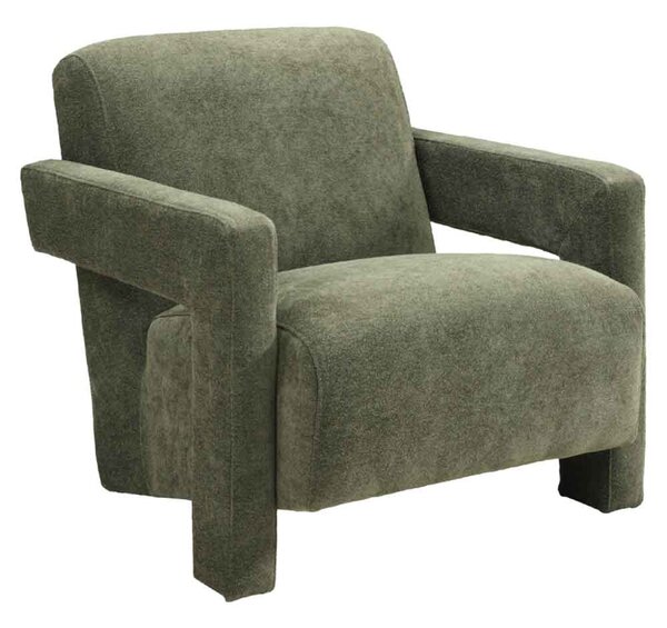 Alpine Velvet Armchair - Olive