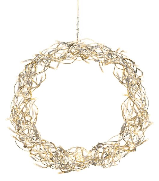 Decorative LED wreath Curly, 30 cm