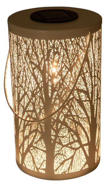 5266523 LED solar lantern with a forest motif