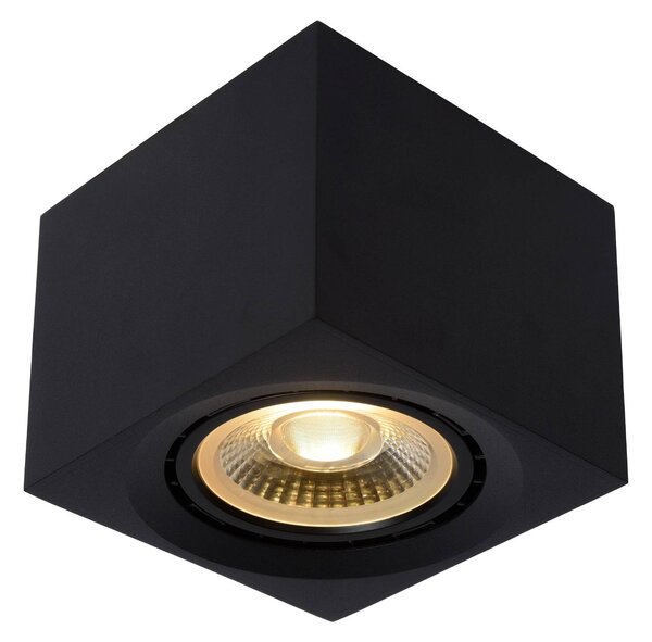 Fedler LED ceiling spotlight angular black