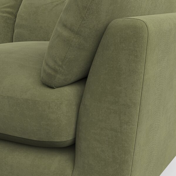 Peyton Large 3 Seater Sofa Luxury Velvet Olive