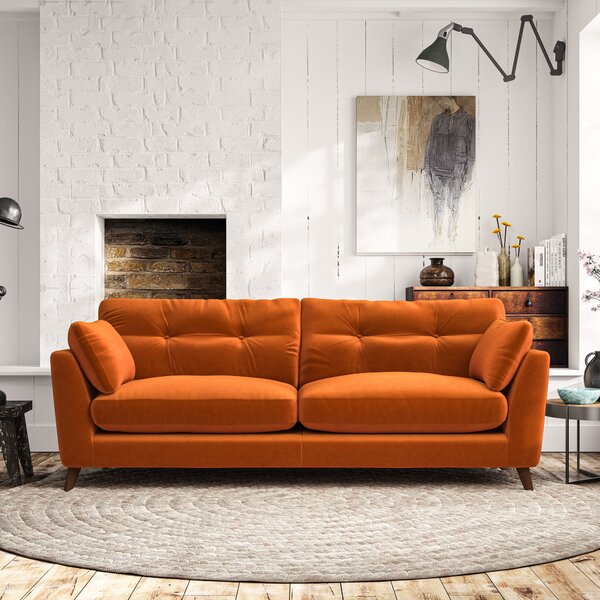 Peyton 4 Seater Sofa House Velvet Ginger