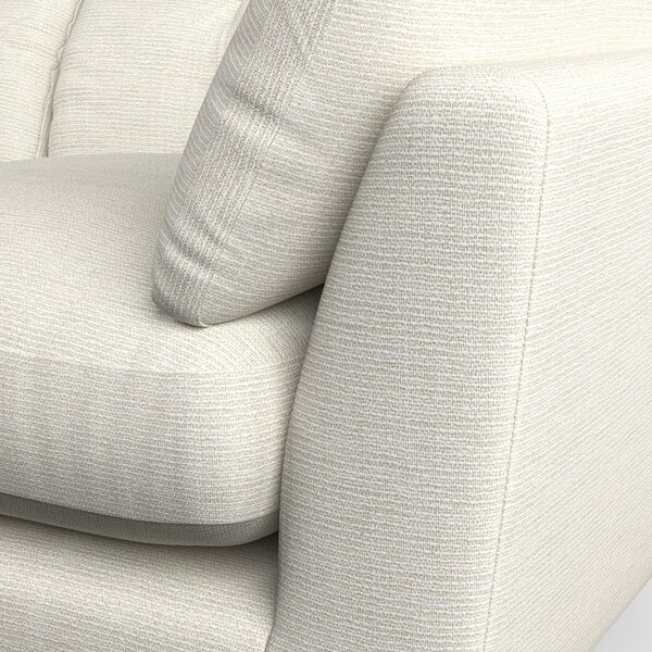 Peyton Large 3 Seater Sofa Chunky Tonal Weave Ivory