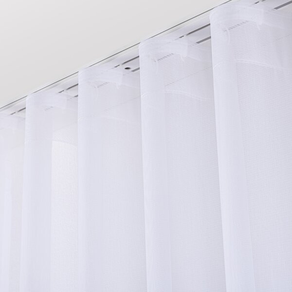 Pencil pleat voile/net curtain