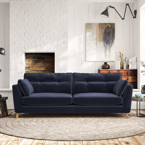 Peyton 4 Seater Sofa House Velvet Luxe Navy