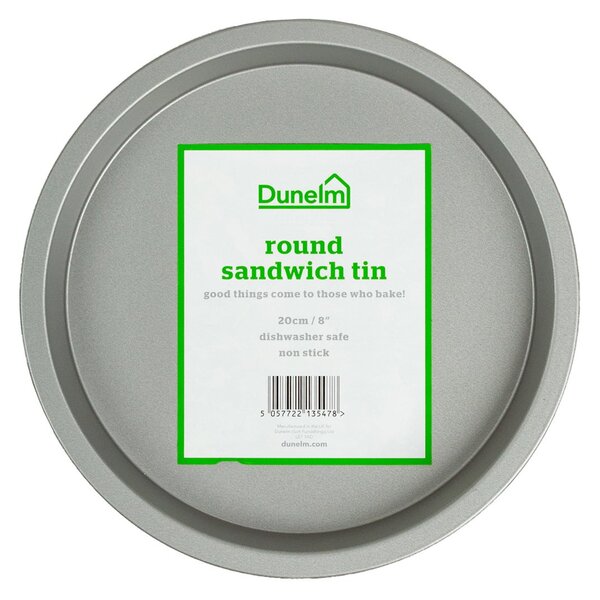 Dunelm 20cm Sandwich Tin Black