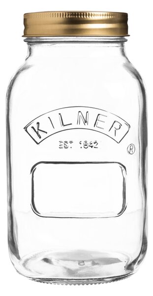 Kilner 1 Litre Preserve Jar Silver