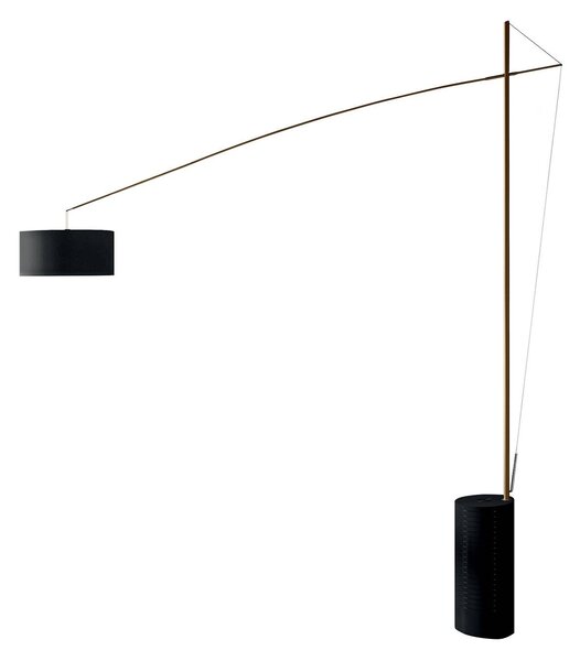 ICONE Gru arc lamp, black, brass