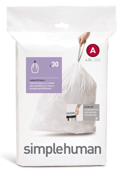Simplehuman A 4.5 Litre Bin Liners White