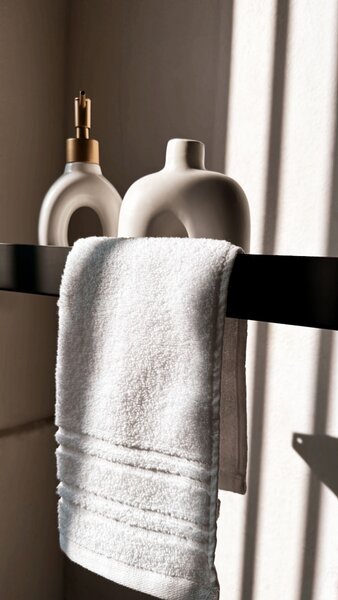Bathroom shelf SF02 60cm black matt
