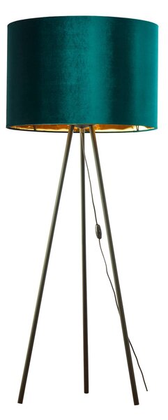 Tercino floor lamp, tripod, green lampshade