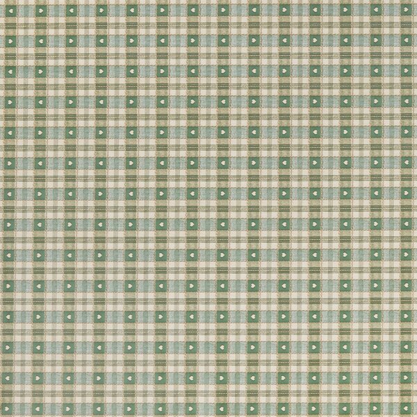 By the Metre Green Hearts PVC Fabric Green