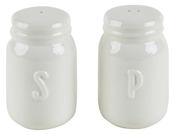 Set of 2 Salt & Pepper Shakers Off-White