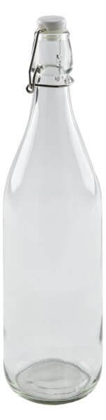 Dunelm 980ml Glass Bottle Clear