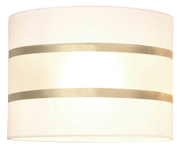 Helen lampshade fabric white/gold Ø 20 cm