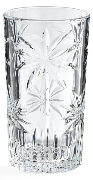 Luxe Palm Highball Glass Clear