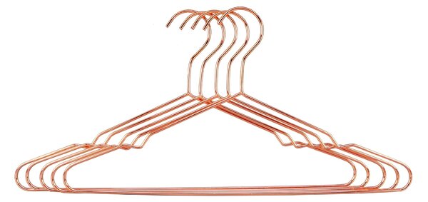 Pack of 5 Copper Hangers Rose Gold
